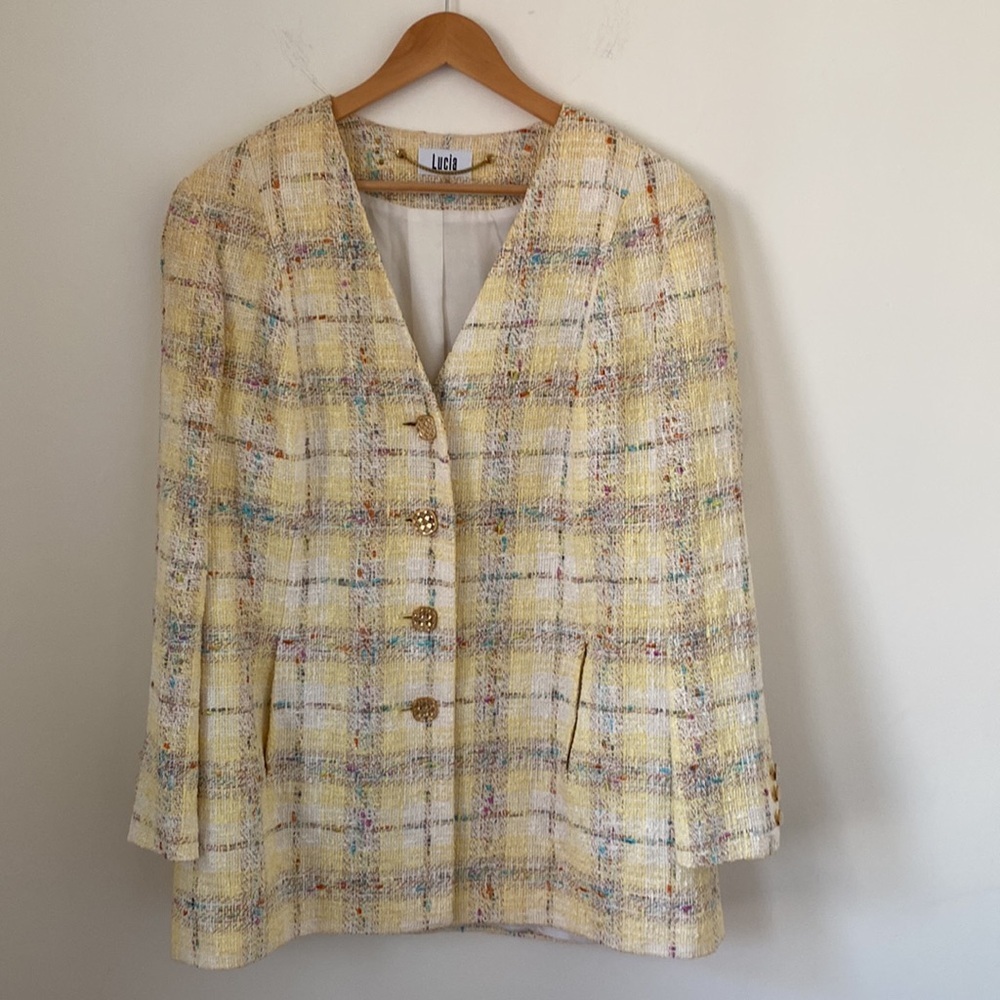 Spring tones Tweed Blazer